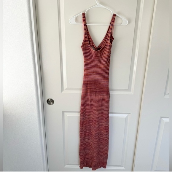 L*Space Women’s Mara Dress Cover Up in Dusk Purple Orange Size Small - Picture 6 of 8